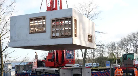 Header prefab put project waterloop Bosschenhoofd Martens prefab beton